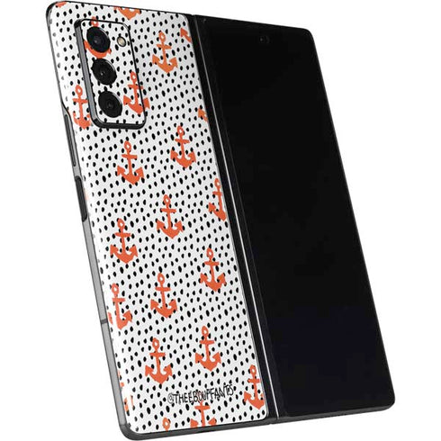 Bouffants and Broken Hearts Anchors and Dots Galaxy Z Fold2 5G Skin