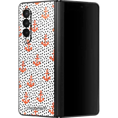 Bouffants and Broken Hearts Anchors and Dots Galaxy Z Fold3 5G Skin