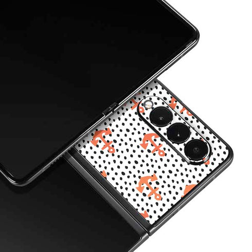 Bouffants and Broken Hearts Anchors and Dots Galaxy Z Fold3 5G Skin