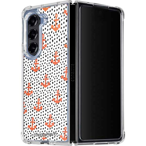 Bouffants and Broken Hearts Anchors and Dots Galaxy Z Fold5 5G Clear Case