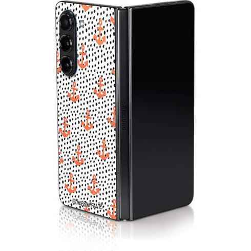 Bouffants and Broken Hearts Anchors and Dots Galaxy Z Fold5 5G Skin