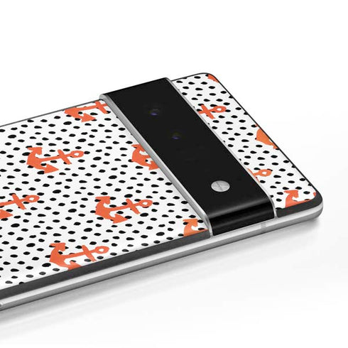 Bouffants and Broken Hearts Anchors and Dots Google Pixel 6 Skin