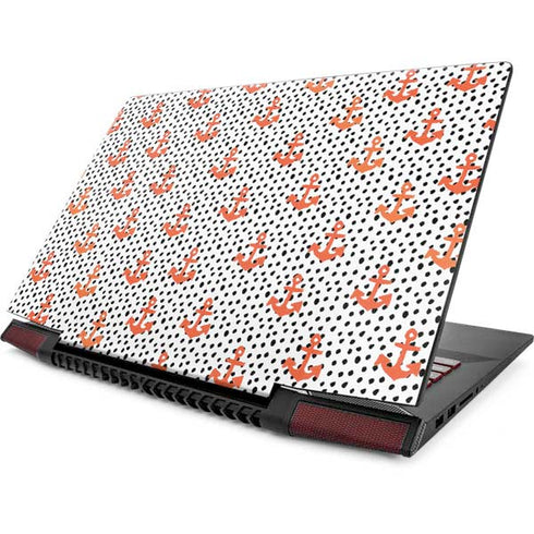 Bouffants and Broken Hearts Anchors and Dots Lenovo IdeaPad Skin