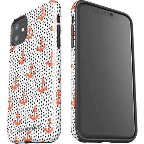 Bouffants and Broken Hearts Anchors and Dots iPhone 11 Impact Case