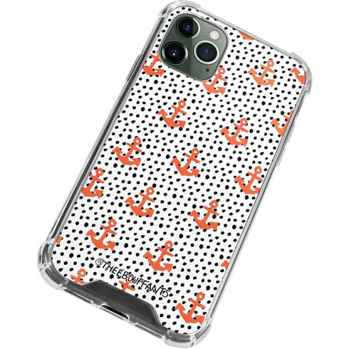 Bouffants and Broken Hearts Anchors and Dots iPhone 11 Pro Max Clear Case