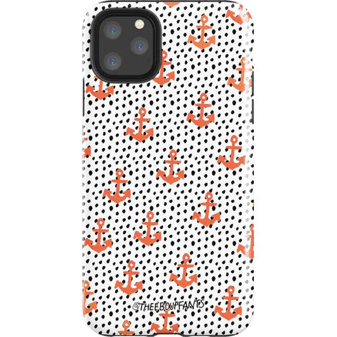 Bouffants and Broken Hearts Anchors and Dots iPhone 11 Pro Max Impact Case