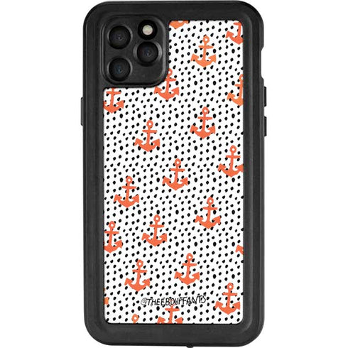 Bouffants and Broken Hearts Anchors and Dots iPhone 11 Pro Max Waterproof Case