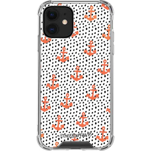 Bouffants and Broken Hearts Anchors and Dots iPhone 12 Clear Case