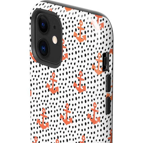 Bouffants and Broken Hearts Anchors and Dots iPhone 12 Impact Case