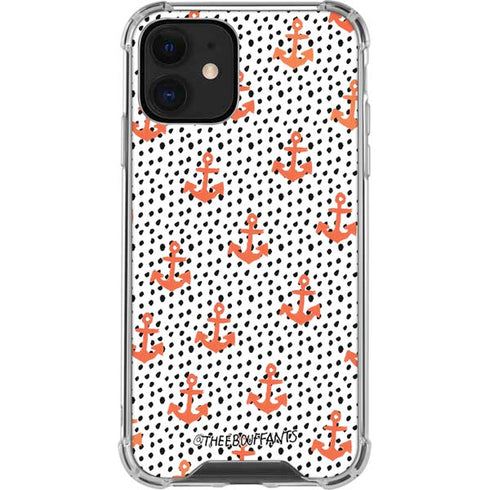 Bouffants and Broken Hearts Anchors and Dots iPhone 12 Mini Clear Case
