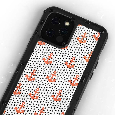 Bouffants and Broken Hearts Anchors and Dots iPhone 12 Pro Waterproof Case