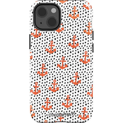 Bouffants and Broken Hearts Anchors and Dots iPhone 13 Impact Case