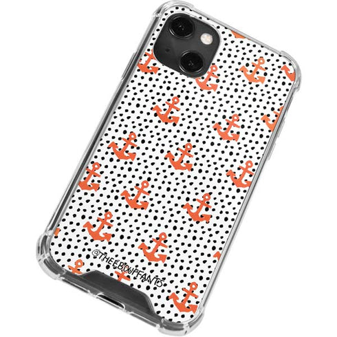 Bouffants and Broken Hearts Anchors and Dots iPhone 13 Mini Clear Case