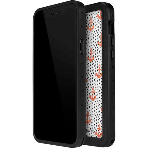 Bouffants and Broken Hearts Anchors and Dots iPhone 13 Mini Waterproof Case