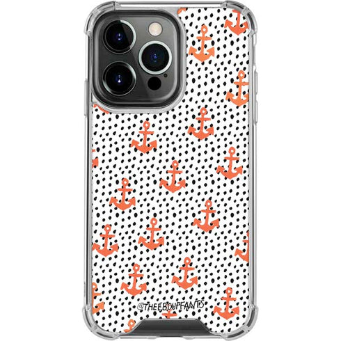 Bouffants and Broken Hearts Anchors and Dots iPhone 13 Pro Clear Case