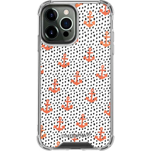 Bouffants and Broken Hearts Anchors and Dots iPhone 13 Pro Max Clear Case
