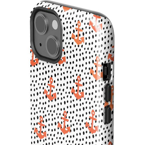 Bouffants and Broken Hearts Anchors and Dots iPhone 14 Plus Impact Case