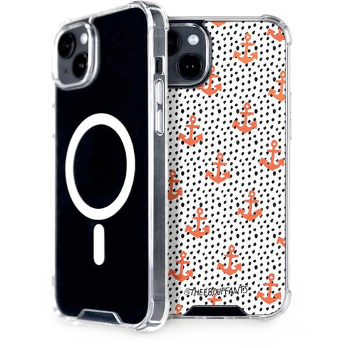 Bouffants and Broken Hearts Anchors and Dots iPhone 15 Plus MagSafe Case