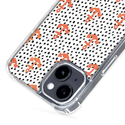 Bouffants and Broken Hearts Anchors and Dots iPhone 15 Plus MagSafe Case