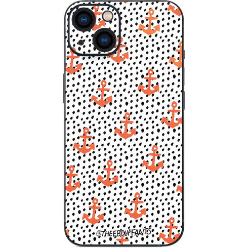 Bouffants and Broken Hearts Anchors and Dots iPhone 15 Plus Skin