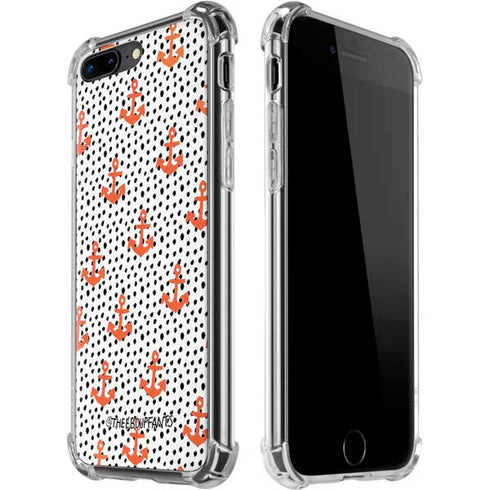 Bouffants and Broken Hearts Anchors and Dots iPhone 7/8 Plus Clear Case