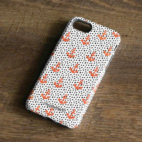 Bouffants and Broken Hearts Anchors and Dots iPhone 8 Pro Case