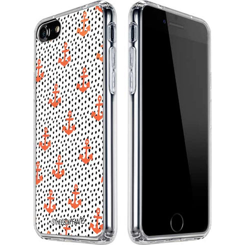 Bouffants and Broken Hearts Anchors and Dots iPhone SE (2nd & 3rd Gen) Clear Case