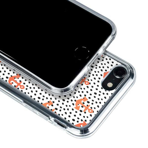 Bouffants and Broken Hearts Anchors and Dots iPhone SE (2nd & 3rd Gen) Clear Case
