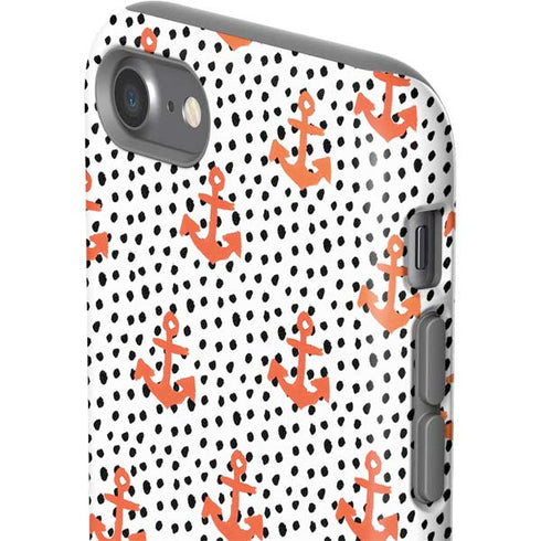 Bouffants and Broken Hearts Anchors and Dots iPhone SE (2nd & 3rd Gen) Pro Case
