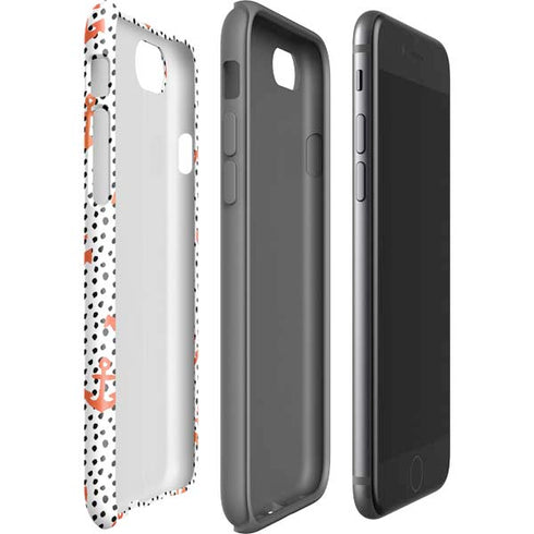 Bouffants and Broken Hearts Anchors and Dots iPhone SE (2nd & 3rd Gen) Pro Case