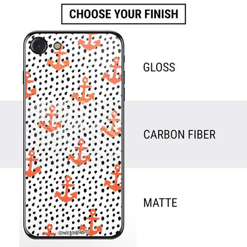 Bouffants and Broken Hearts Anchors and Dots iPhone SE (2nd & 3rd Gen) Skin