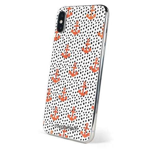 Bouffants and Broken Hearts Anchors and Dots iPhone X Skin