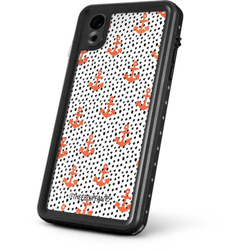 Bouffants and Broken Hearts Anchors and Dots iPhone XR Waterproof Case