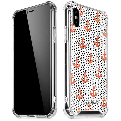 Bouffants and Broken Hearts Anchors and Dots iPhone XS Max Clear Case