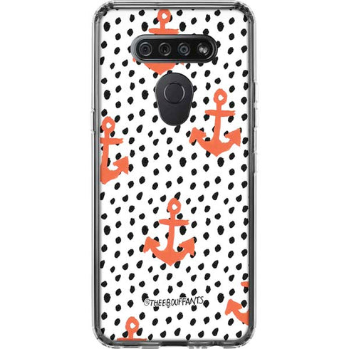Bouffants and Broken Hearts Anchors and Dots LG K51/Q51 Clear Case