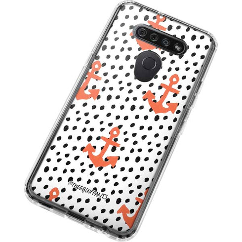 Bouffants and Broken Hearts Anchors and Dots LG K51/Q51 Clear Case