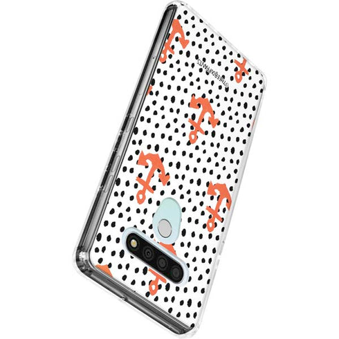 Bouffants and Broken Hearts Anchors and Dots LG Stylo 6 Clear Case