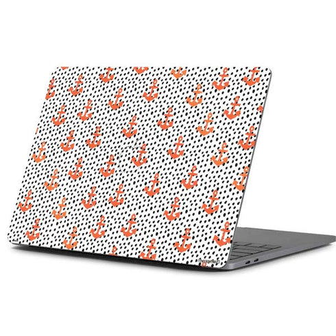 Bouffants and Broken Hearts Anchors and Dots Apple MacBook Pro 13-inch Skin