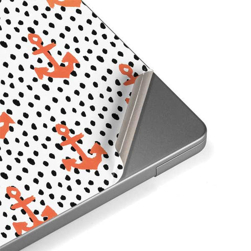 Bouffants and Broken Hearts Anchors and Dots MacBook Pro 14in (2021-24) Skin