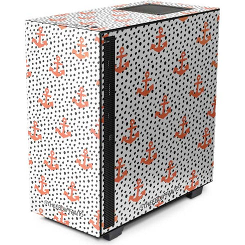 Bouffants and Broken Hearts Anchors and Dots NZXT H510 Compact ATX Mid-Tower Case Skin