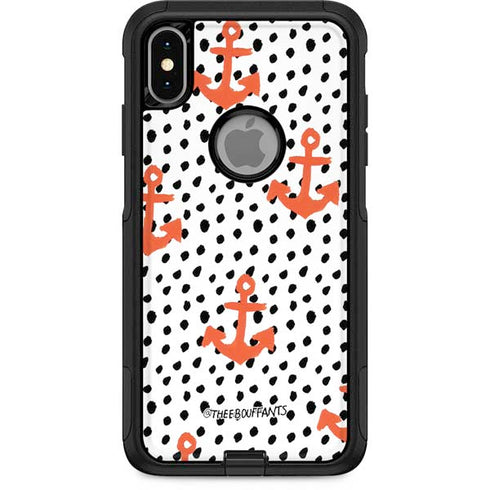 Bouffants and Broken Hearts Anchors and Dots Otterbox Commuter iPhone Skin