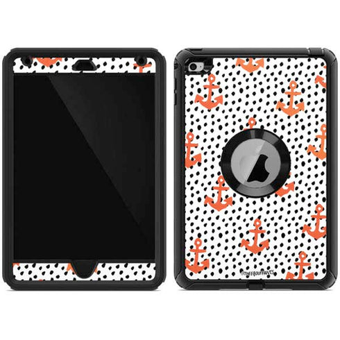 Bouffants and Broken Hearts Anchors and Dots Otterbox Defender iPad Skin