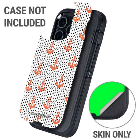 Bouffants and Broken Hearts Anchors and Dots Otterbox Defender iPhone Skin