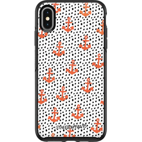 Bouffants and Broken Hearts Anchors and Dots Otterbox Symmetry iPhone Skin