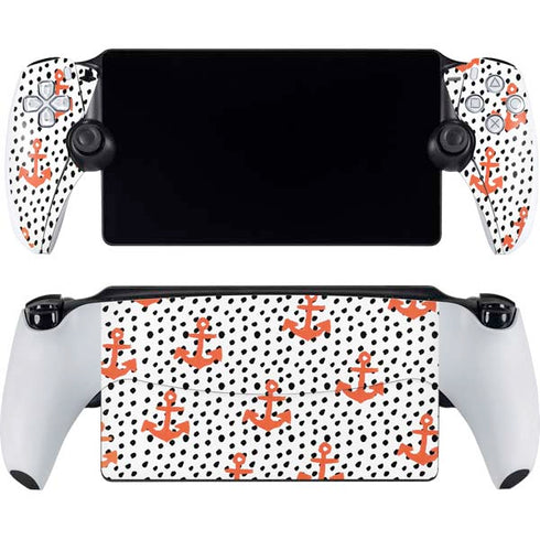 Bouffants and Broken Hearts Anchors and Dots PlayStation Portal Remote Player Skin