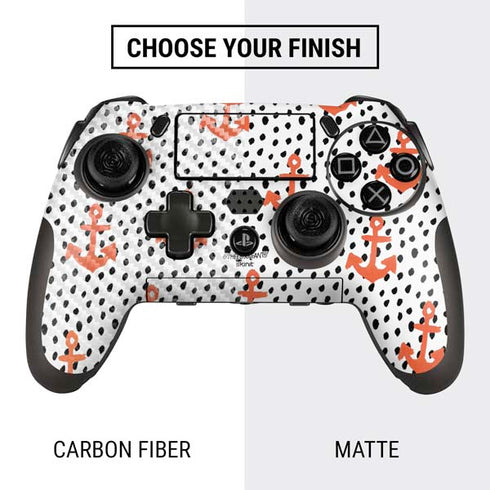Bouffants and Broken Hearts Anchors and Dots PlayStation Scuf Vantage 2 Controller Skin