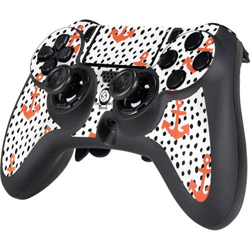 Bouffants and Broken Hearts Anchors and Dots PS4/PC SCUF Impact Controller Skin