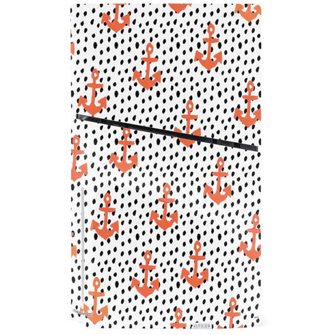 Bouffants and Broken Hearts Anchors and Dots PS5 Slim Disk Bundle Skin