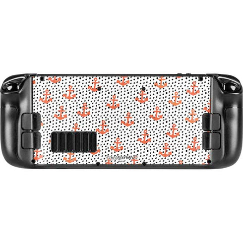 Bouffants and Broken Hearts Anchors and Dots Steam Deck Handheld Gaming Computer Skin