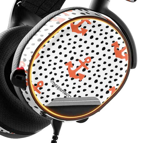 Bouffants and Broken Hearts Anchors and Dots SteelSeries Arctis 5 Skin